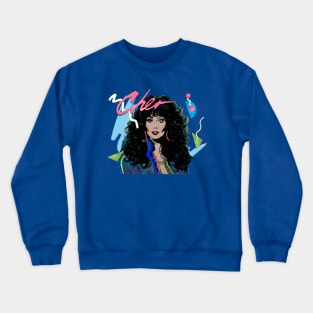 CHER 80S RETRO STYLE Crewneck Sweatshirt